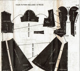 Mail Order 8432: 1950s Plus Size Womens Day Dress 46 Bust Vintage Sewing Pattern