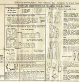 1940s Original Vintage Mail Order Pattern 8481 Misses WWII Sweetheart Dress 34 B