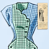 1940s Vintage Mail Order Sewing Pattern 8528 Plus Size Princess Dress Sz 42 Bust