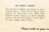 1940s Vintage Mail Order Sewing Pattern 8593 Toddler Girls Sun Dress Size 6 24B - Vintage4me2