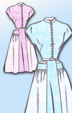 1940s Original Vintage Mail Order Sewing Pattern 8614 Uncut Misses Dress Sz 30 B