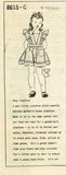 1940s Vintage Mail Order Sewing Pattern 8515 Toddler Girls Pinafore Dress Size 4 - Vintage4me2