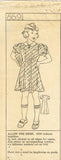 1930s Vintage Mail Order Sewing Pattern 8691 Toddler Girls Dress & Tam Hat Sz 6