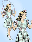 Mail Order 8756: 1940s Uncut Girls Playful Dress Size 8 Vintage Sewing Pattern