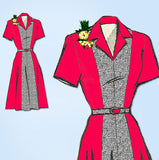 1950s Vintage Mail Order Pattern 8786 Uncut Misses Princess Dress Size 41 B