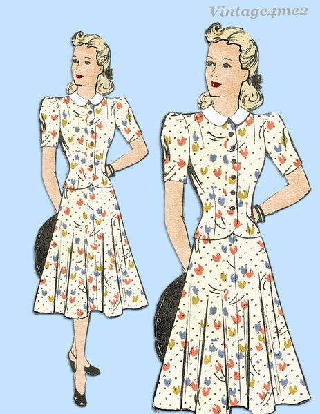 Mail Order 8821: 1940s Misses WWII Suit Sz 38 B Vintage Sewing Pattern