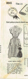 1940s Vintage Mail Order Sewing Pattern 8845 Uncut WWII Misses Dress Size 14 32B - Vintage4me2