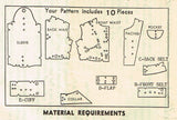 1950s Original Vintage Mail Order Pattern 8874 Uncut Misses Battle Jacket Sz 34B