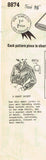 1950s Original Vintage Mail Order Pattern 8874 Uncut Misses Battle Jacket Sz 34B