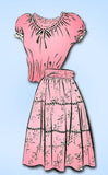 1940s Vintage Mail Order Sewing Pattern 8887 Misses Skirt and Blouse Size 14 32B - Vintage4me2