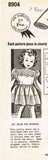 1950s Original Vintage Mail Order Pattern 8904 Toddler Girls Scalloped Dress Sz5