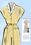 Mail Order 8932: 1950s Uncut Misses Day Dress Sz 36 Bust Vintage Sewing Pattern
