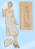 Mail Order 8936: 1940s Plus Size Women's Slip Size 52 B Vintage Sewing Pattern