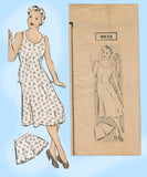 Mail Order 8936: 1940s Plus Size Women's Slip Size 52 B Vintage Sewing Pattern