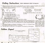 Mail Order 8943: 1950s Cute Romper or Coveralls Size 36 B Vintage Sewing Pattern