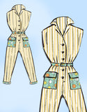 Mail Order 8943: 1950s Cute Romper or Coveralls Size 36 B Vintage Sewing Pattern