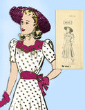 Mail Order 8945: 1940s Perfect WWII Street Dress Sz 32 B Vintage Sewing Pattern