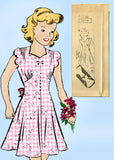Mail Order 8979: 1940s Cute Little Girls Easy Dress Sz 8 Vintage Sewing Pattern