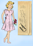 Mail Order 8979: 1940s Cute Little Girls Easy Dress Sz 8 Vintage Sewing Pattern