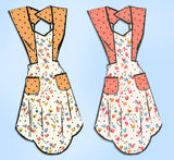 Marian Martin 9003: 1940s Misses Feedsack Apron Sz Medium Vintage Sewing Pattern