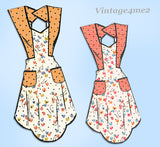 Marian Martin 9003: 1940s Misses Feedsack Apron Sz Medium Vintage Sewing Pattern