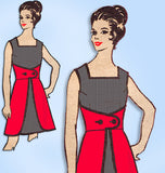 1960s Original Vintage Marian Martin Pattern 9004 Uncut Ladies Wrap Dress 39 B