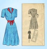 1940s Vintage Mail Order Sewing Pattern 9005 Uncut Misses WWII Dress Sz 36 Bust