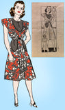 Marian Martin 9011: 1940s Misses WWII Street Dress Sz 34B Vintage Sewing Pattern - Vintage4me2