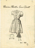Marian Martin 9031: 1940s Cute Toddler Girls Dress Sz6 Vintage Sewing Pattern