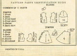 Marian Martin 9031: 1940s Cute Toddler Girls Dress Sz6 Vintage Sewing Pattern