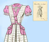 Marian Martin 9031: 1940s Cute Toddler Girls Dress Sz6 Vintage Sewing Pattern - Vintage4me2