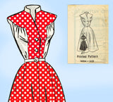 Mail Order 9054: 1950s Misses Casual Sun Dress Sz 38 Bust Vintage Sewing Pattern