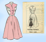 Mail Order 9054: 1950s Misses Casual Sun Dress Sz 38 Bust Vintage Sewing Pattern
