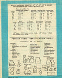 Marian Martin 9063: 1950s Cute 20 Inch Doll Clothes Set Vintage Sewing Pattern