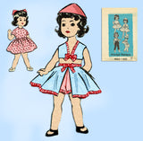 Marian Martin 9063: 1950s Cute 20 Inch Doll Clothes Set Vintage Sewing Pattern