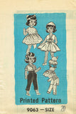 Marian Martin 9063: 1950s Cute 20 Inch Doll Clothes Set Vintage Sewing Pattern