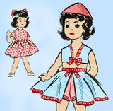Marian Martin 9063: 1950s Cute 20 Inch Doll Clothes Set Vintage Sewing Pattern
