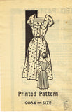 Marian Martin 9064: 1950s Cute Misses Dress Sz 35 B Vintage Sewing Pattern