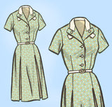 Marian Martin 9065: 1950s Cute Misses Dress Sz 35 B Vintage Sewing Pattern