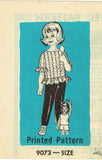 1960s Vintage Marian Martin Sewing Pattern 9073 Toddier Girls Top & Pants Sz 2 - Vintage4me2