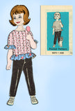 1960s Vintage Marian Martin Sewing Pattern 9073 Toddier Girls Top & Pants Sz 2 - Vintage4me2
