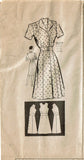 1940s Vintage Marian Martin Sewing Pattern 9077 Misses Shirtwaist Dress Sz 38 B