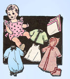 1950s Vintage Marian Martin Sewing Pattern 9099 18 inch Baby Doll Clothes ORIG