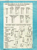 1950s Vintage Marian Martin Sewing Pattern 9099 18 inch Baby Doll Clothes ORIG