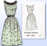 1950s Vintage Marian Martin Sewing Pattern 9104 Uncut Misses Sun Dress Size 32 B