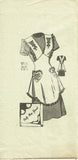1940s Vintage Mail Order Sewing Pattern 9111 Misses One Yard Apron Sz 36 to 38 Bust