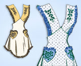 1940s Vintage Mail Order Sewing Pattern 9111 Misses One Yard Apron Sz 36 to 38 Bust
