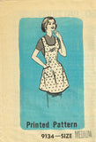 1950s Vintage Mail Order Sewing Pattern 9134 Misses Farm Kitchen Apron Fits Most