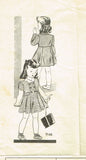 Marian Martin 9146: 1940s WWII Little Girls Dress Size 10 Vintage Sewing Pattern