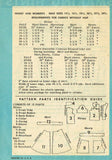 1950s Vintage Marian Martin Sewing Pattern 9180 Misses Shorts Top and Skirt 34B